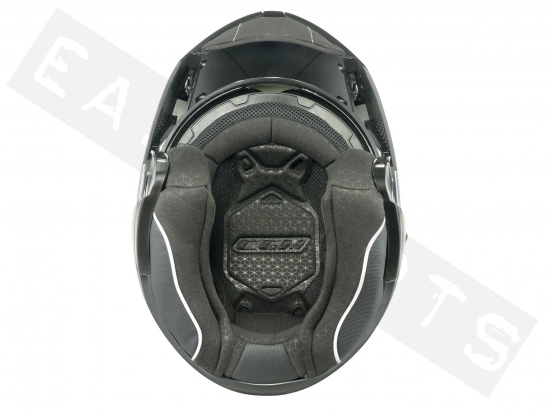 Modular Helmet CGM 569G C-MAX CITY matt black/ red (double visor)